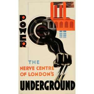  1933 E. McKnight Kauffer London Underground Mini Poster 