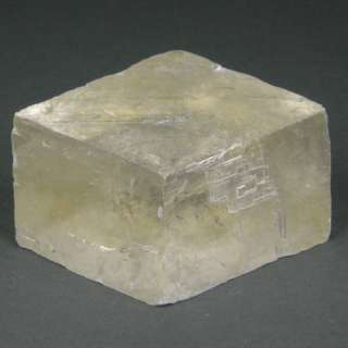 Dual Refractive Natural Optical Honey Calcite Crystal, HC56  