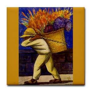  Diego Rivera Cargador Ceramic Art Art Tile Coaster by 