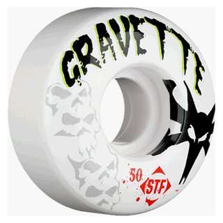  Bones Gravette Stf Skulls 50mm Pro (4 Wheel Pack): Sports 