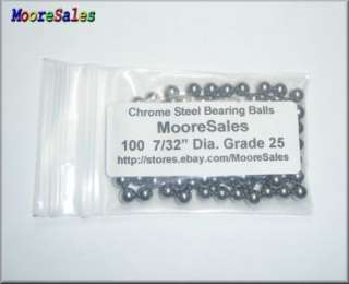 100 Premium 7/32 Chrome Steel Balls Bearing Loose G25  