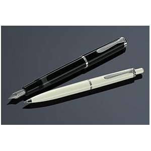  Pelikan 205 Black & White Ballpoint Pen   White 971929 