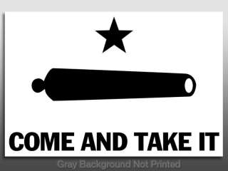 Gonzales Come Take and It Flag Sticker  texas stickers  