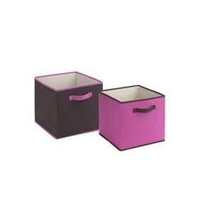  Dorm Storage Cubes   Chocolate & Hot Pink: Baby