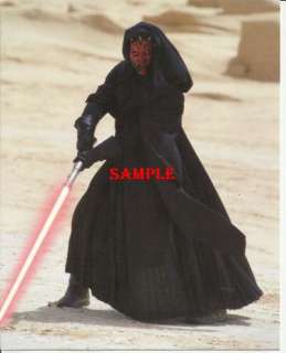Star Wars Darth Maul Ray Park Sith Lightsaber Desert 8x10 Postcard 