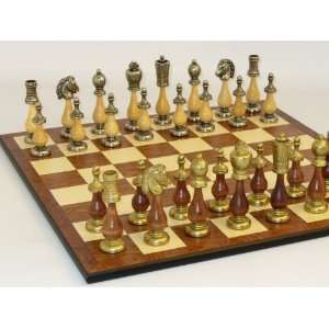 Staunton Metal and wood Chess set