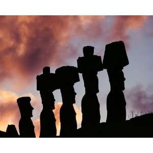  National Geographic, Statues at Easter Island, 16 x 20 