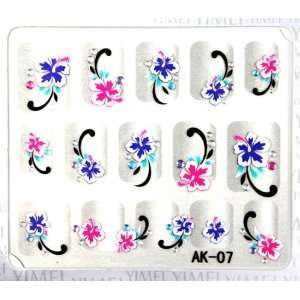   Sunflower nail decals fashion stereoscopic 3D nail stickers Beauty