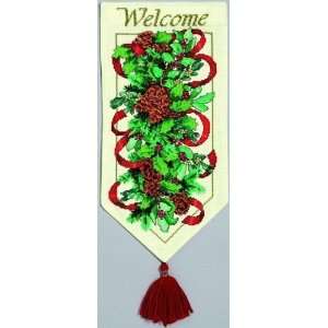  Pine Cone Banner   Cross Stitch Kit Arts, Crafts & Sewing