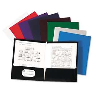    Oxford Laminated Two Pocket Portfolio ESS51705: Office Products