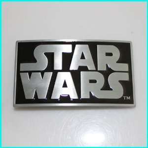    Pewter Belt Buckle Cartoon Star Wars Logo CA 052: Everything Else
