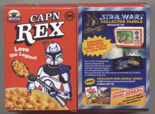 Star Wars Celebration V CapN Rex Cereal Box Excl  
