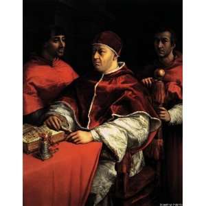 Pope Leo X with Cardinals Giulio de Medici and Luigi de Rossi