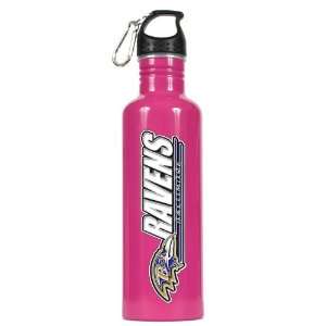 Baltimore Ravens NFL 26oz Pink Aluminum Water Bottle 