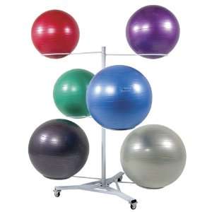   : Power Systems 6 Ball Premium Stability Ball Rack: Sports & Outdoors