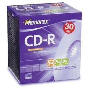  Memorex, CD R 80 30 Pack Slim 52X (Catalog Category Blank 