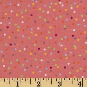  44 Wide Playday For Peep Squeaks Dots Coral Fabric By 