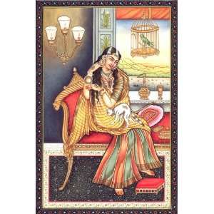   Princess   Watercolor on Paper   Artist: Kailash Raj: Home & Kitchen