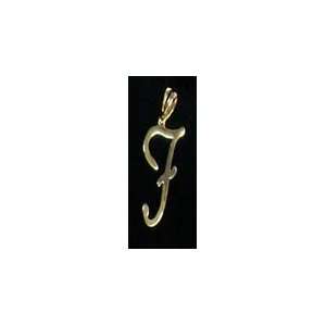  Your Initial Gold Filled Charm Pendant   F: Everything 