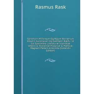   ¦, Magnam Partem Anecdota (Icelandic Edition) Rasmus Rask Books