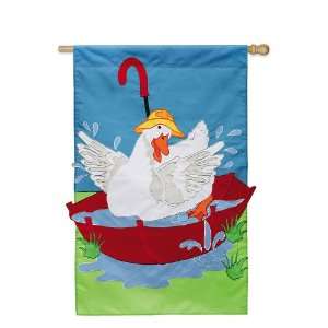  Splish Splash Duck Flag (Regular Size) Patio, Lawn 