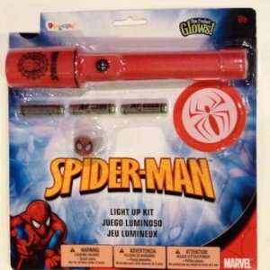 Spiderman Accessory Kit Spider Man Flashlight Badge & Ring 