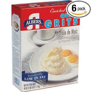 Albers Quick Grits, 40 Ounce (Pack of 6) Grocery & Gourmet Food