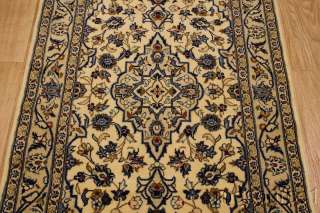 NEW FLORAL IVORY! 3X5 KASHAN PERSIAN ORIENTAL AREA RUG CARPET  