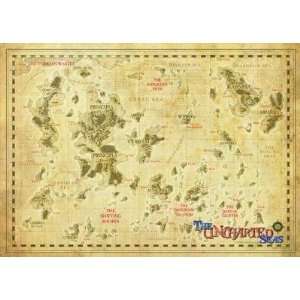  The Uncharted Seas Uncharted Seas A1 Map Toys & Games