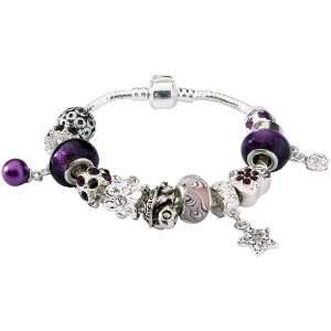  Purple Charm Bracelet Jewelry