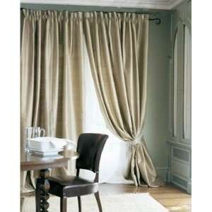   : JC Penney Dupioni Silk Lined Curtain La Scala Ivory: Home & Kitchen