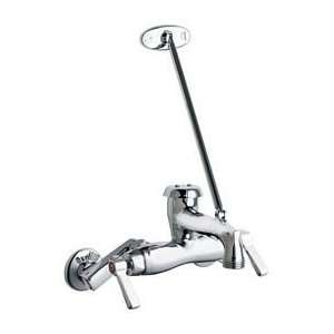   Chrome Manual Wall Mounted Service Sink Faucet with Vacuum Breaker Sp