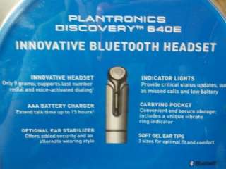 New Cell phone Bluetooth Headset Plantronics 640e  