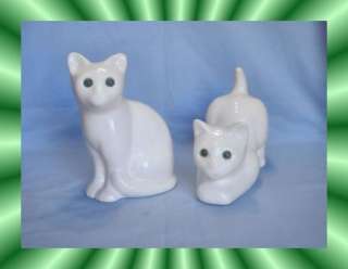 VTG Pr ELPA Ceramic CAT Figurines PORTUGAL ALCOBACA  