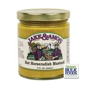 Jake & Amos Hot Horseradish Mustard, 9 ounces (3 Jars)  
