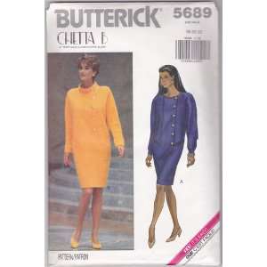  Butterick 5689 Designer CHETTA B Dress Plus Size 18 120 22 
