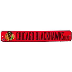 NHL Chicago Blackhawks Street Sign 