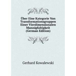   Mannigfaltigkeit (German Edition) Gerhard Kowalewski Books