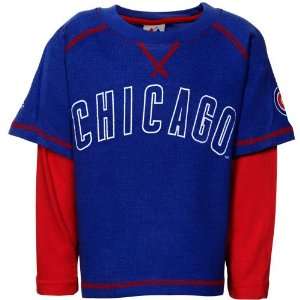 Chicago Cubbies Shirts : Majestic Chicago Cubs Toddler Layered Long 