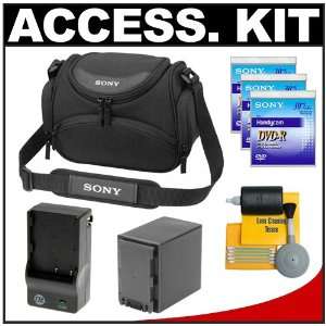  Sony LCS CSH HandyCam Camcorder Case + 3 DVDs + Accessory 