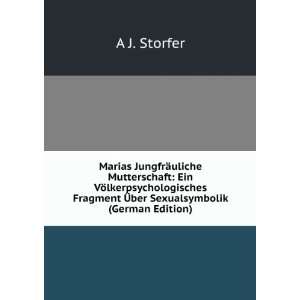   Fragment Ã?ber Sexualsymbolik (German Edition) A J. Storfer Books