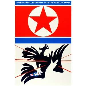 11x 14 Poster.  International Solidarity with korea  Political 