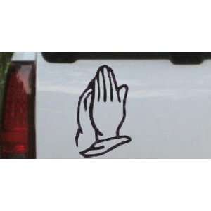   14.4in    Praying Hands Christian Car Window Wall Laptop Decal Sticker