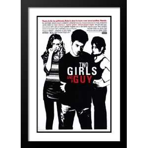 Two Girls and a Guy 20x26 Framed and Double Matted Movie Poster 