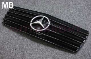 Mercedes Benz W140 92 99 Front Center Grille Black  