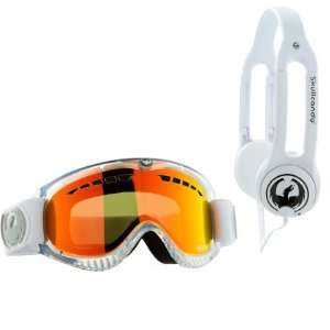  Dragon DX Snowboard Goggles Skullcandy Clear/Red Ion Lens 