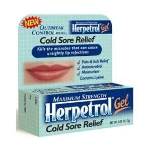  Herpetrol Cold Sore Relief Gel .25 Oz Health & Personal 