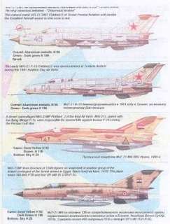 Print Scale Decals 1/72 MIKOYAN MiG 21 FISHBED Fighter  