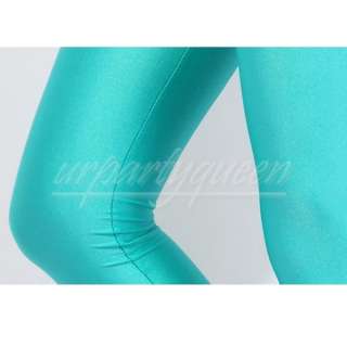   Fluorescent Stretch Ankle Leggings Slim Pants Footless Tights  