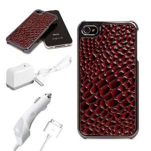  Snake Skin Design Hard Snap On Crystal Case + Apple Approved iPhone 
